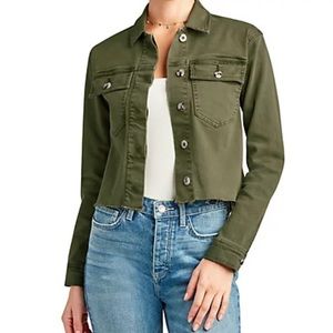 Sam Edelman Cropped Olive Utility Jacket NWT